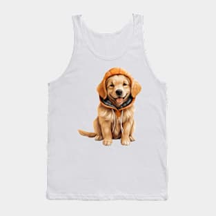 Winter Golden Retriever Dog Tank Top